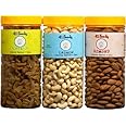 41 foods Premium Dry Fruits & Nuts Combo Of Healthy Fresh Raw Whole Cashew Real Californian Almond Long Green Raisins (150Gm X 3) 450G|Badam Kaju Kishmish