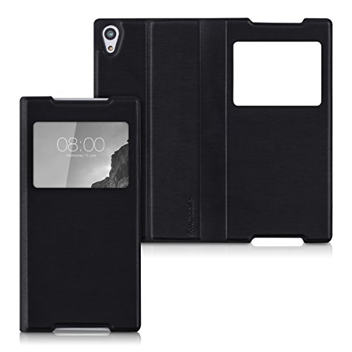 kwmobile Funda para Sony Xperia Z5 - Case Protectora con Tapa y Visor - Carcasa Plegable con Ventana Negro reviews kwmobile Funda para Sony Xperia Z5 - Case Protectora con Tapa y Visor - Carcasa Plegable con Ventana Negro