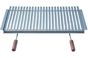 BG799 GRATICOLA DIETETICA INOX CON ALETTE LATERALI CM 80X40 - CRUCCOLINI