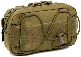 HHBO Military Style Outdoor Sports Shoulder Bag-Handbag For 6 Inch Mobile Phone , brown