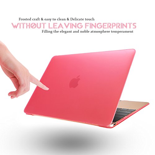 Elegantes und leichtes Cover Ultra Dünn Schutz Hülle Case Cover Schutzabdeckung Hardcase Notebook Hülle Hartschale Etui für Apple Macbook Air 11.6 Zoll(Modellnummer:A1370/A1465) in pink - 3