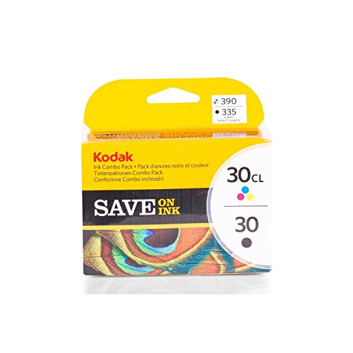 Original Tinte passend für Kodak ESP C 330 Kodak 30B 30C 3952355 – 2x Premium Drucker-Patrone – Schwarz, Cyan, Magenta, Gelb – 1×335 & 1×275 Seiten - 2