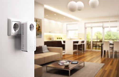 devolo dLAN 1200+ WiFi ac Starter Kit Powerline (bis zu 1200 Mbit/s WLAN ac, 2,4 und 5 GHz gleichzeitig, 2x LAN Ports, 2x Powerlan Adapter, Gigabit-Verbindung, WLAN Empfang verbessern , WiFi Move) weiÃŸ