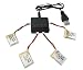 Produktbild Fytoo Ersatzakku 4Pcs 3.7V 150mAh Lipo Batterie Akku mit 1X4 Ladegeräte für JJRC H8 Eachine H8 Mini Quadcopter