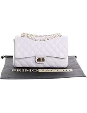 Italienische Leder Classic Design Diamant-Form Gepolsterte Schultertasche Handtasche enthält eine Staubschutztasche