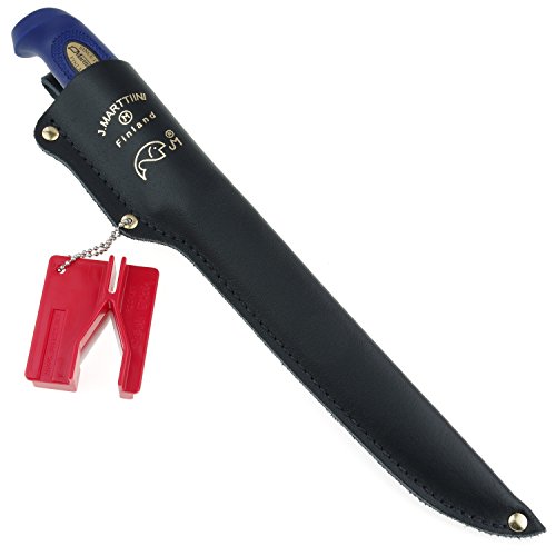 MARTTIINI Martef 36cm Filetiermesser, Klinge 23cm, beschichtet + LANSKY Crock Stick Messerschärfer / Filleting Knife & Sharpener Combo - 4