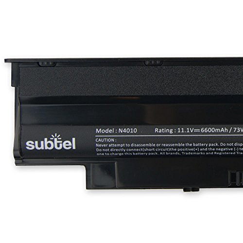 subtel® Qualitäts Akku (6600mAh) für Dell Inspiron 13R / 14R / 15R / 17R / Vostro 3450 / 3550 / 3750 Notebookakku Laptopakku Ersatzakku Batterie - 4