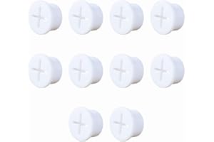 NANAXAGLY 10-Pack Cable Cord Grommet 3/4 Inch Flexible Silicone Cable Cover for Desk and Other Furnitures Wire Hole Cover Wire Cable Management (White)