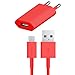 Produktbild USB Ladegerät Datenkabel Ladekabel Netzteil ROT Samsung Galaxy S4 GT-i9500 i9505 Original q1