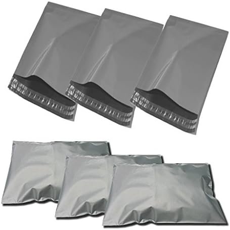 JeeJaan® 2000 Small Grey Courier Bags 6.5" x 9" (165mm x 229mm) Strong Self-Adhesive Parcel Bags Recyclable and Tear-Proof Plastic Postal Bags | Waterproof Shipping Envelops