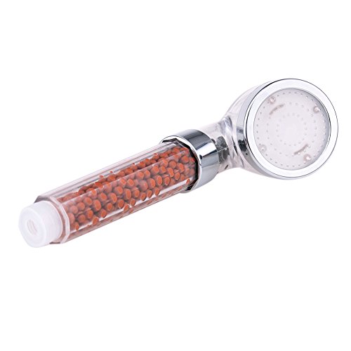 7 Farbe LED-Lichter Farben ändern Duschkopf, Badezimmer Duschkopf mit Luft Turbo Hochdruck-Spa-Duschkopf Negative Ionische Filter Spray Sprinkler Handdusche Kopf - 5