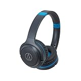 audio technica m50x precio Conexión bluetooth. Auriculares AUDIO-TECHNICA ATH-S200BT Gris y Azul, Bluetooth, Plegables