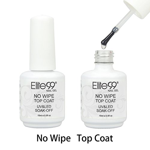 Elite99 Nagellack Top Coat Überlack UV Nagellack Led nagellack Reiniger nicht erforderlich(1xStück)