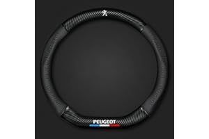 WILDERNESSROSE Fundas para Volante de Coche, para Peugeot 108 206 208 306 307 406 407 408 308 607 2008 3008 4008 Protector Antideslizante Transpirable Interior Antideslizante Decoración Accesorios de Estilo,B