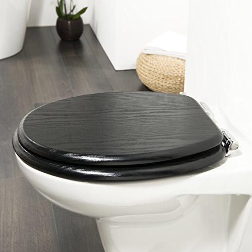 Tiger 252030746 WC-Sitz Blackwash in Holzoptik mit Absenkautomatik, schwarz - 2