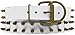 Produktbild Platinum Pets Genuine WLC29INGLDSPK Large Pearl White Leather Dog Collar with Spikes, 24 Karat Gold by Platinum Pets