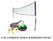 Produktbild Kingfisher Familie Super Multi Garten Sport Set Tennis Badmington Netz Federball Weiche Kugel 2 Spieler