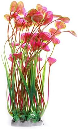 Haorw Artificial Aquarium Plant Butterfly Shape Grass Ornament For Aquarium Fish Tank(Red)