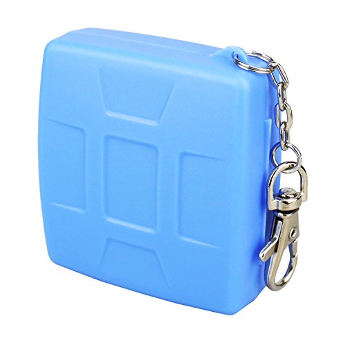 Flashwoife Turtle-MSD8 estuche protector antipolvo para 8 tarjetas de memoria MicroSD, azul