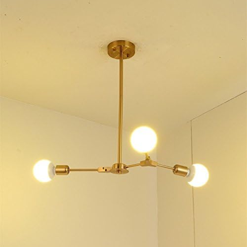 Pendant chandelier Modern 3-Light Chandeliers Multi-Adjustable Chandelier Lighting Golden Sputnik Kitchen Island Lighting E26/E27 Molecular Pendant Lamp