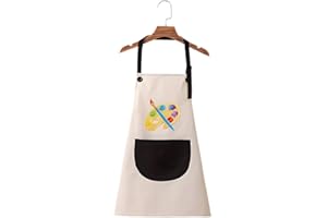 PLABBDPL 1Pcs Delantales Niños 5 a 11 Años 1pcs Delantal Infantil Pintura Delantal Cocina Niña Niño Impermeable Ajustable Delantales para Niños con Bolsillos para Cocina Hornear Pintura, gris