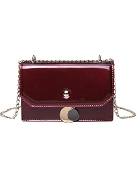 AiSi Damen Lack Leder Umhängetaschen/ Handtasche/ Damenhandtasche/ Schultertasche/ Crossbody Bag/ Henkeltasche...