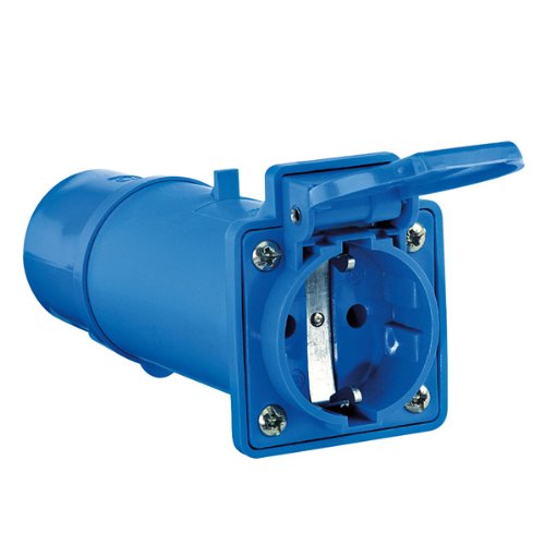 Preisvergleich Produktbild Adapterstück CEE17-Stecker, Schuko-Steckdose