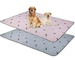 Oiyeefo Reusable Pet Pee Pad for Dogs, 2 Pack of Extra-Large 65