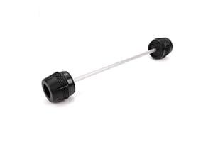 ZESIDIMO Para Kawasaki Z900 Z650 Z800 ZX6R NINJA 1000 Z1000SX Z1000 R Accesorios Motocicleta Almohadillas Horquilla Eje Rueda Delantera Protección Prueba Golpes (Negro)