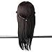 LuckyFine 100% Real Human Hair Salon Hairdressing Training Head Practice Model With Clamp