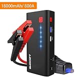 ❤【4 PUERTOS DE MÚLTIPLES USOS】Un puerto de entrada 15V (carga para el arancador); dos puertos USB: un puerto USB de QC3.0 (carga rápida 5V/2.4A; 9V/2A para teléfono y tableta) y un puerto USB 5V/2.1A; un puerto de DC 12V/10A (carga para los productos electrónicos de coche 12V). Por eso, usted puede usarlo para cargar el arrancador mismo o cargar su iPhone, iPad, compresor de aire, coche DVR, refrigerador de coche, purificador de aire, inversor, baterías adicionales de Drone DJI mavic Pro.