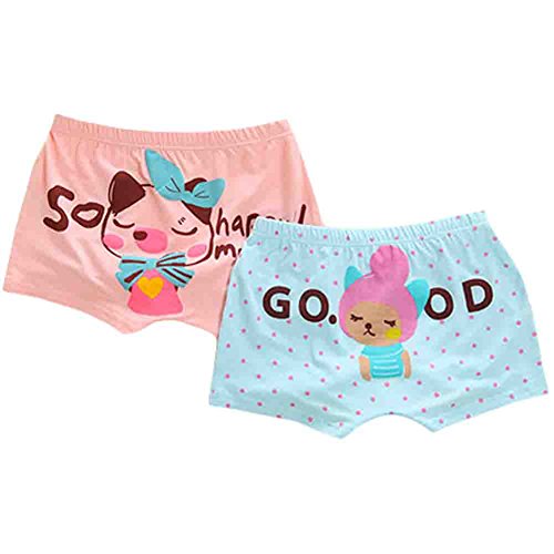 Set of 2 Cute Girls Underwears Children Modal Underwears(Fashion princess)