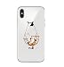 Produktbild Sycode Durchsichtig Hängematte Katze Malerei Silikon Rückseite Handytasche Hülle Etui Cover für iPhone X