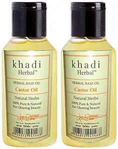 Khadi herbal Castor Oil 200 Ml Hair Oil Pack of 2