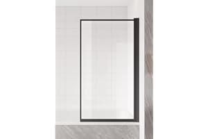 BADPLAATS B.V. Medal Baignoire 5 mm avec nano-revêtement 60 x 140 cm Noir mat