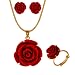 Nisa Pearls Pendent set With Sythetic Coral Pendant with Gold Palted Chain RS.299.00