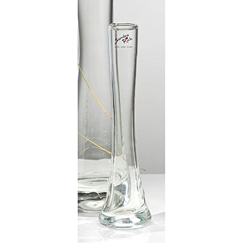 Glasvase, Blumenvase SOLIFLEUR H. 18cm D. 3cm + 5cm transparent Sandra Rich