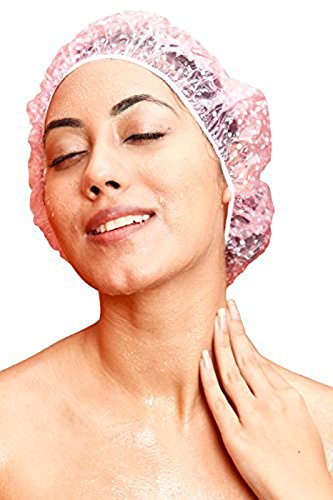 FOK Set of 6 Reusable Printed Shower Cap With Elastic Band RS.140 (58.00% Off) - Amazon