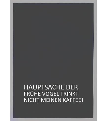 17;30 Geschirrtuch Aus Hamburg – Mit Spruch „Der Abwasch Kann Warten. Das Leben Nicht.“ – 50x70 Cm, Grau