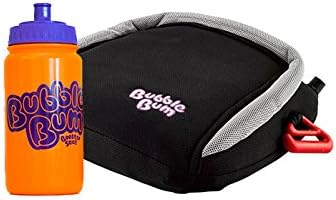 BubbleBum Travel Car Booster Seat - Travel Happy Bundle - Black
