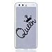 Produktbild Huawei P10 Hülle, Chreey [Niedlich Serie] Ultra Dünn Transparent Flexible Weiche Silikon Hülle Crystal Klar Handyhülle TPU Bumper Case Kratzfest Backcover Schutzhülle [Königin / Queen]