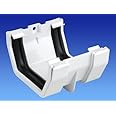 OSMA Squareline Union/Jointing Bracket for 100mm Square gutters White 4T805 4T805w