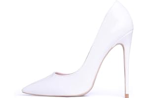 Zhabtuc Femme Escarpins la Mode, à Bouts Pointus et à Strass 12cm Élégant Talons Hauts à Paillettes Cérémonie de Mariage en Soirée Fête Bal Talon Aiguille