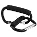 Winstory 2x Large Buggy Mummy Clip Pram Pushchair Shopping Bag Hook Carabiner Parent Organiser (Black)