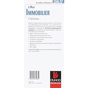 Le petit Immobilier 2016/17 - 4e éd. - Les pratiques clés en 25 fiches Livre en Ligne - Telecharger Ebook