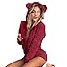Produktbild Bellelove  Damen Kapuzen-Home-Service, Frauen Niedlichen Ohr Onesies Kapuzenpullover Herbst Komfortable Alltag Pyjamas