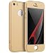 Produktbild MUTOUREN iPhone 6 Hülle iPhone 6S Hülle 360 Grad Schutzhülle PC Full-Cover Anti-Schock Shockproof Ganzkörper Schützend Anti-Kratz Stoßfänger 360 Grad Case matte Schutzkasten 3 in 1(Gold)