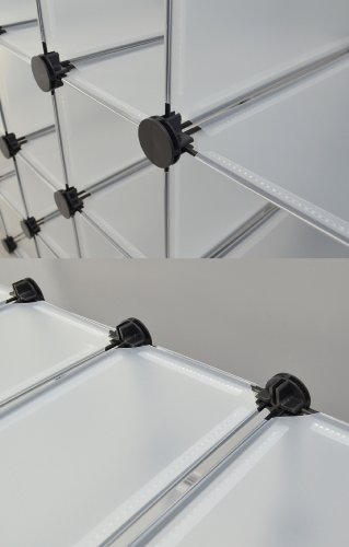 Regal Schrank Steckregal Standregal Schuhregal Wandregal Flurschrank Weiß - 4