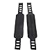Produktbild Bike Pedal riemen - TOOGOO(R)1 Paar Kunststoff Pedalriemen Klettverschluss,Anti-Slip Pedal Toe Strap Fixed Gear fuer Bike MTB Fahrrad BMX Fahrradpedal Schwarz