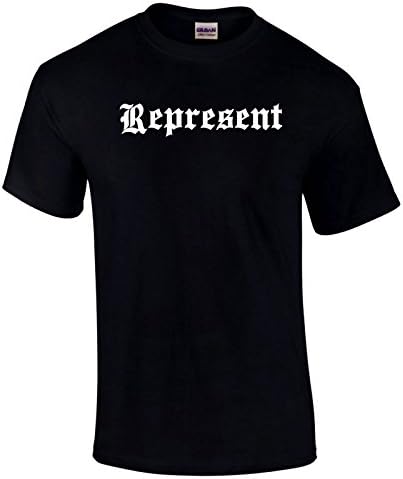 Nate 209 Stockton Diaz REPRESENT TEXT MMA Fighter UFC Champion T- Shirt S-5XL - Black - Small